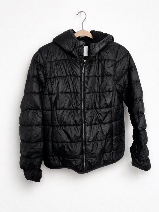 TNA Other - Aritzia TNA Black Goose Down Puffer Jacket Hooded Cozy Winter Coat Women’s L